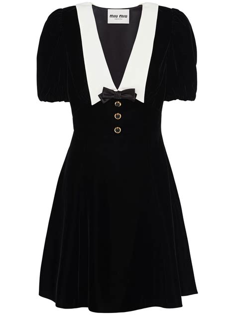 miu miu velvet dress